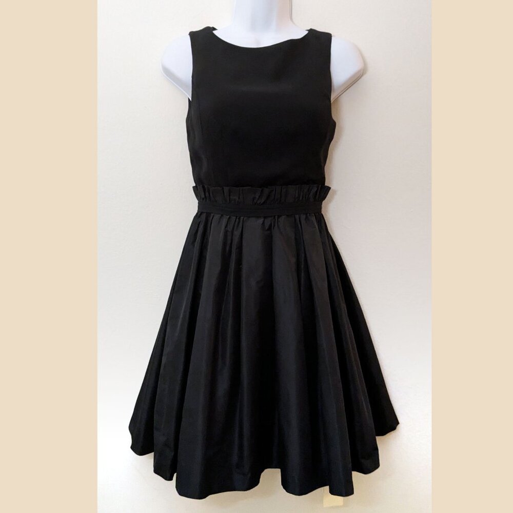 Fray I.D - Black Midi Cocktail Dress Size 0